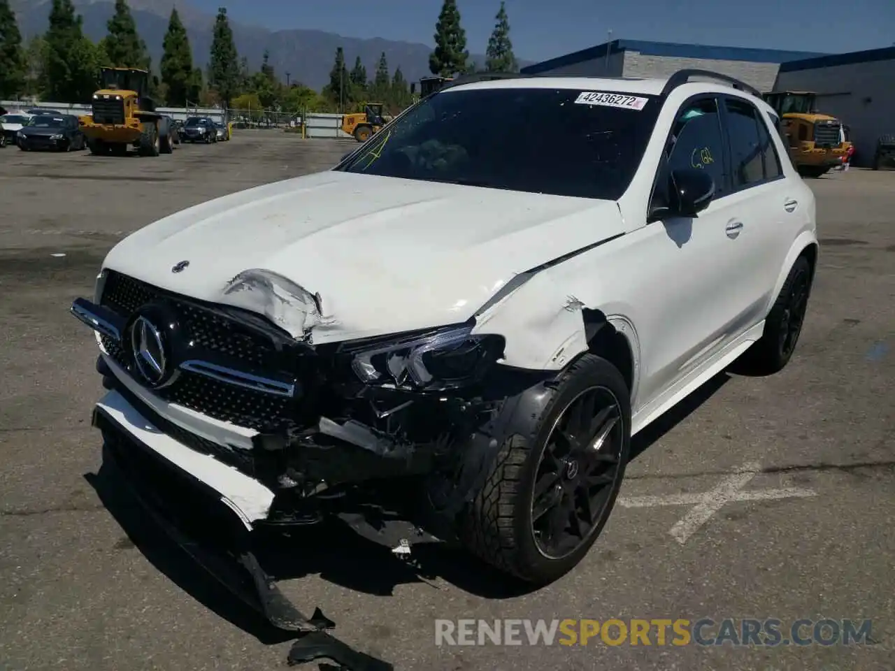 2 Photograph of a damaged car 4JGFB4JB4NA636980 MERCEDES-BENZ GLE-CLASS 2022