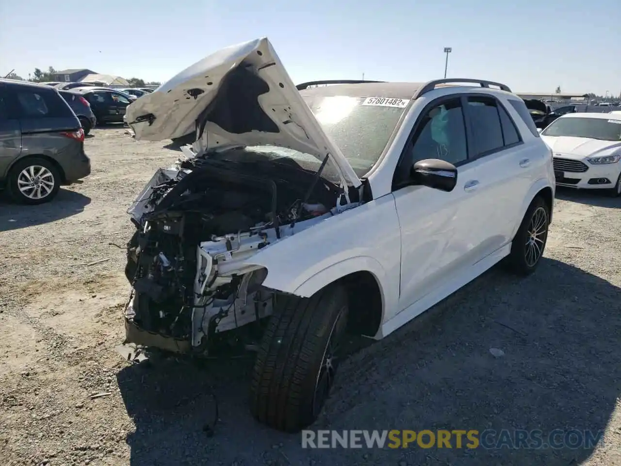 2 Photograph of a damaged car 4JGFB4JB5NA773667 MERCEDES-BENZ GLE-CLASS 2022