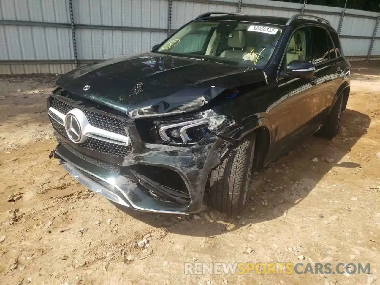 2 Photograph of a damaged car 4JGFB4JB7NA610731 MERCEDES-BENZ GLE-CLASS 2022