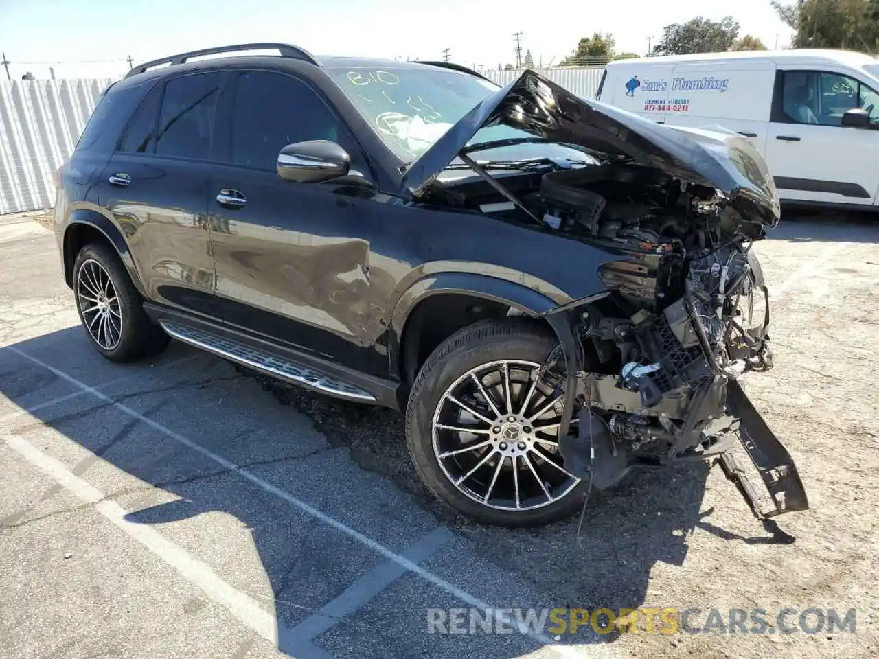 1 Photograph of a damaged car 4JGFB4JB9NA591387 MERCEDES-BENZ GLE-CLASS 2022