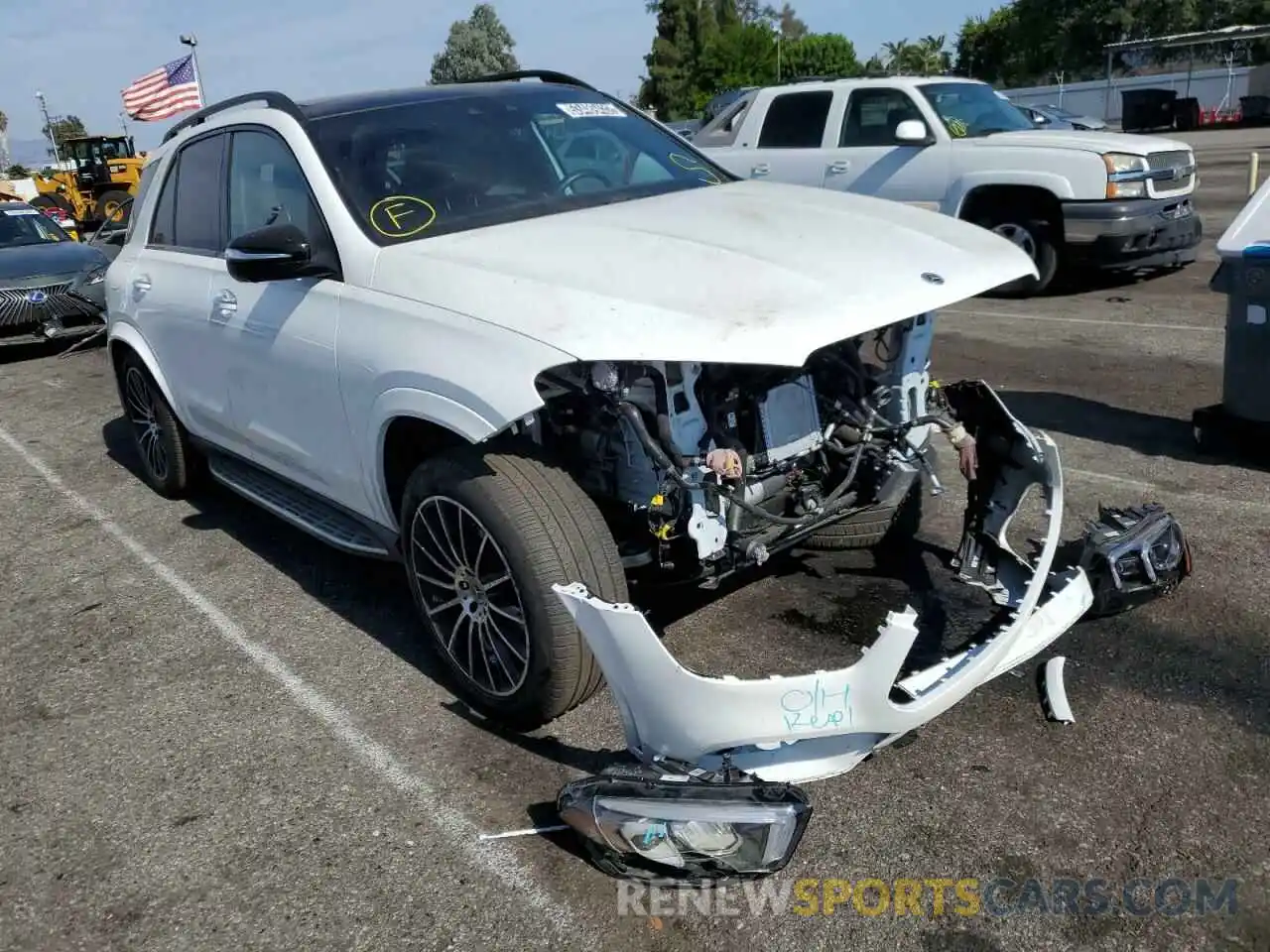 1 Photograph of a damaged car 4JGFB4KB0NA578638 MERCEDES-BENZ GLE-CLASS 2022