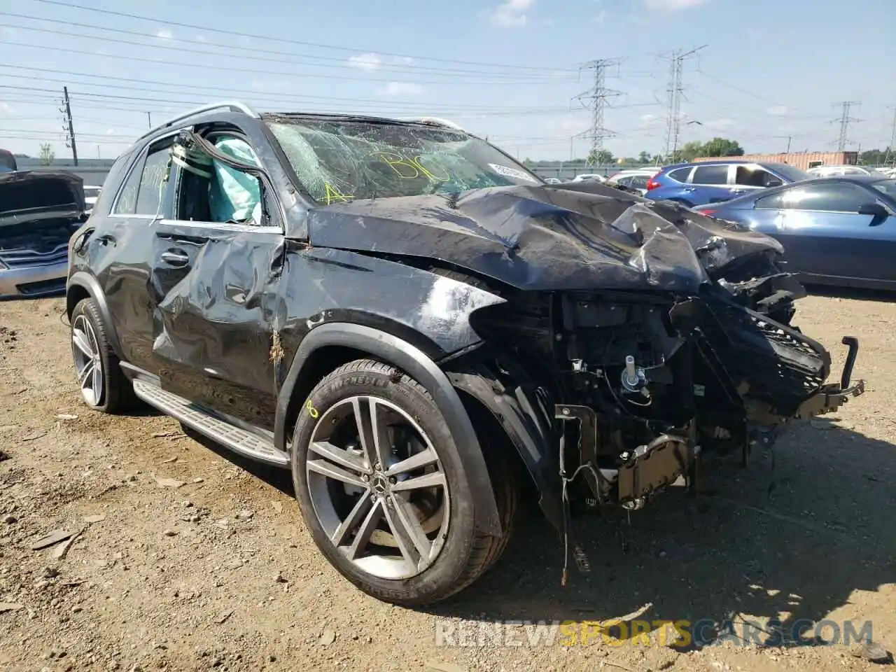 1 Photograph of a damaged car 4JGFB4KB0NA686550 MERCEDES-BENZ GLE-CLASS 2022