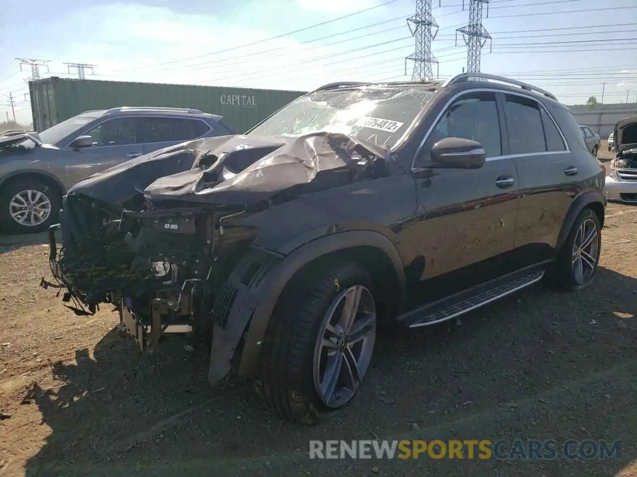 2 Photograph of a damaged car 4JGFB4KB0NA686550 MERCEDES-BENZ GLE-CLASS 2022