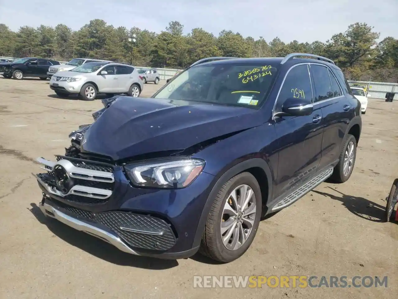 2 Photograph of a damaged car 4JGFB4KBXNA643124 MERCEDES-BENZ GLE-CLASS 2022