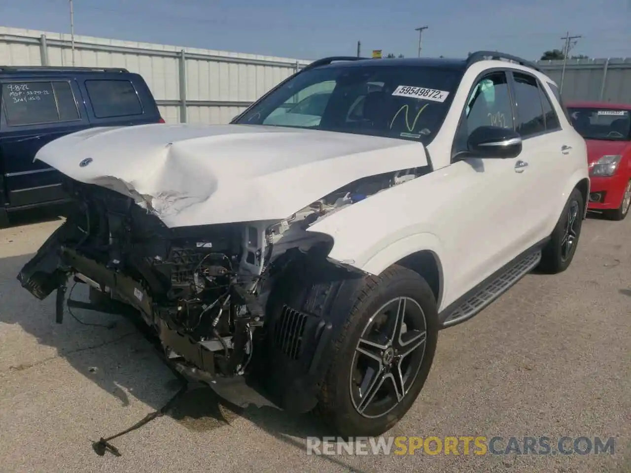 2 Photograph of a damaged car 4JGFB4KE7NA690010 MERCEDES-BENZ GLE-CLASS 2022