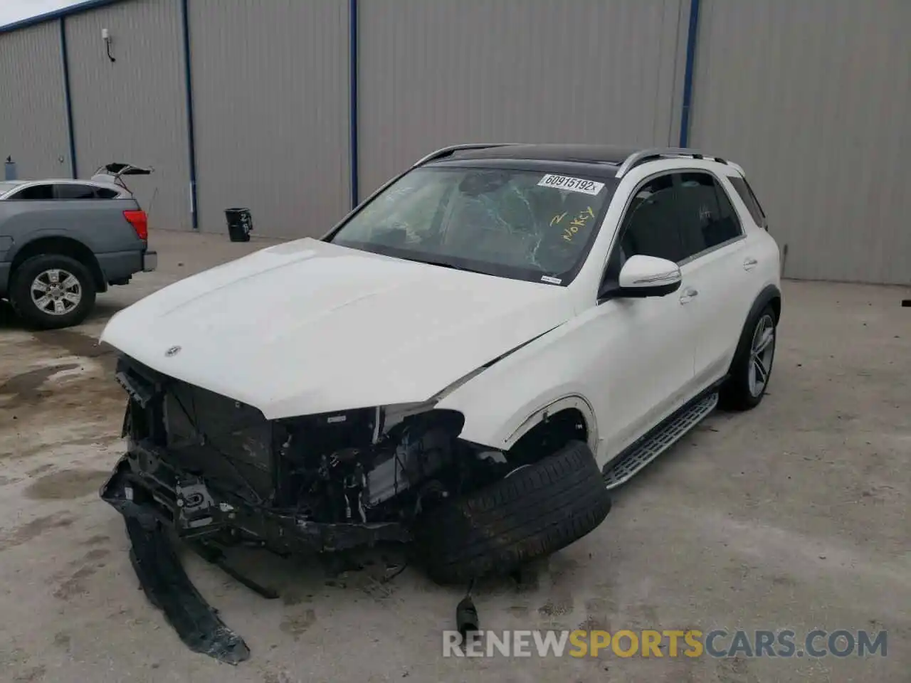 2 Photograph of a damaged car 4JGFB5KB7NA736821 MERCEDES-BENZ GLE-CLASS 2022