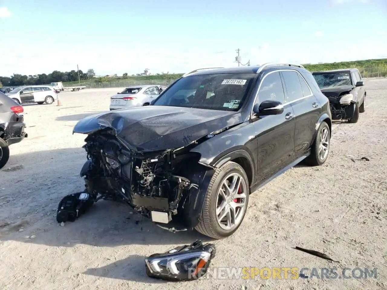 2 Photograph of a damaged car 4JGFB6BB0NA644603 MERCEDES-BENZ GLE-CLASS 2022