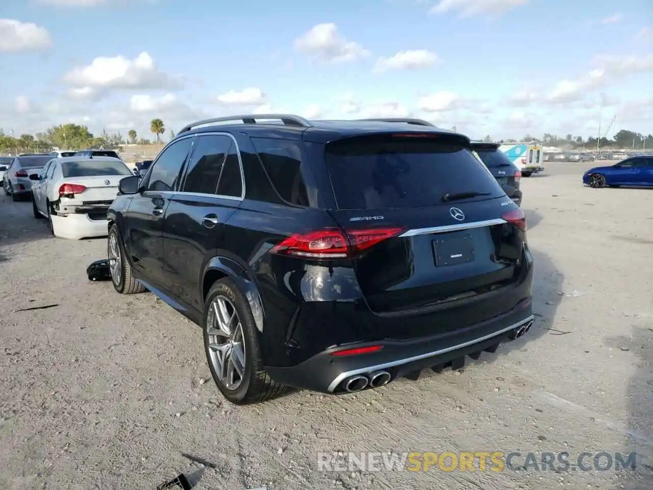 3 Photograph of a damaged car 4JGFB6BB0NA644603 MERCEDES-BENZ GLE-CLASS 2022