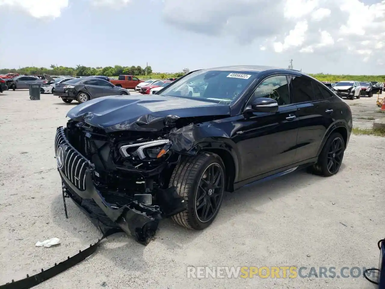 2 Photograph of a damaged car 4JGFD6BB6NA747681 MERCEDES-BENZ GLE-CLASS 2022