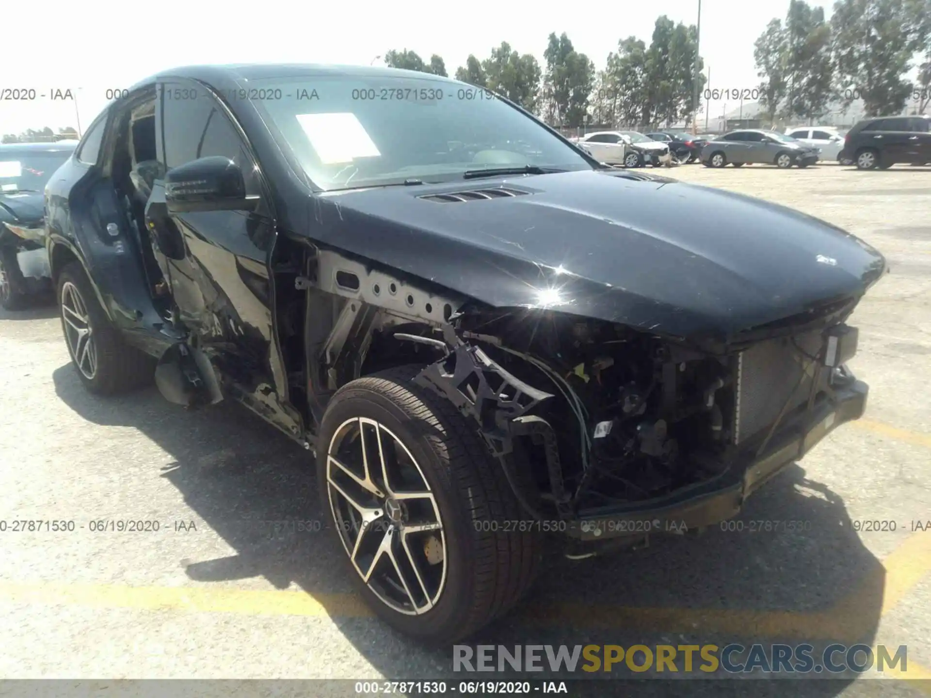 1 Photograph of a damaged car 4JGED6EB0KA141442 MERCEDES-BENZ GLE COUPE 2019