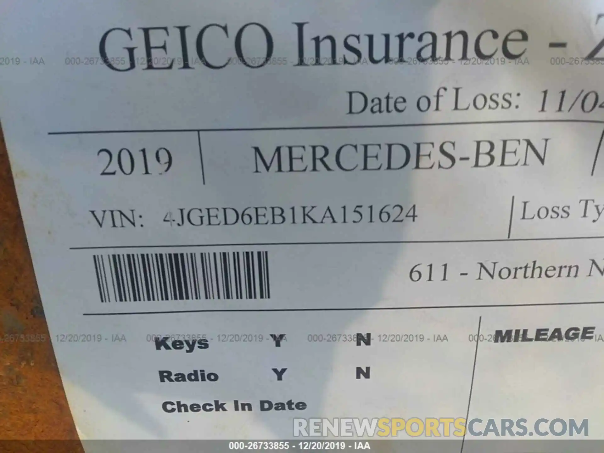 9 Photograph of a damaged car 4JGED6EB1KA151624 MERCEDES-BENZ GLE COUPE 2019