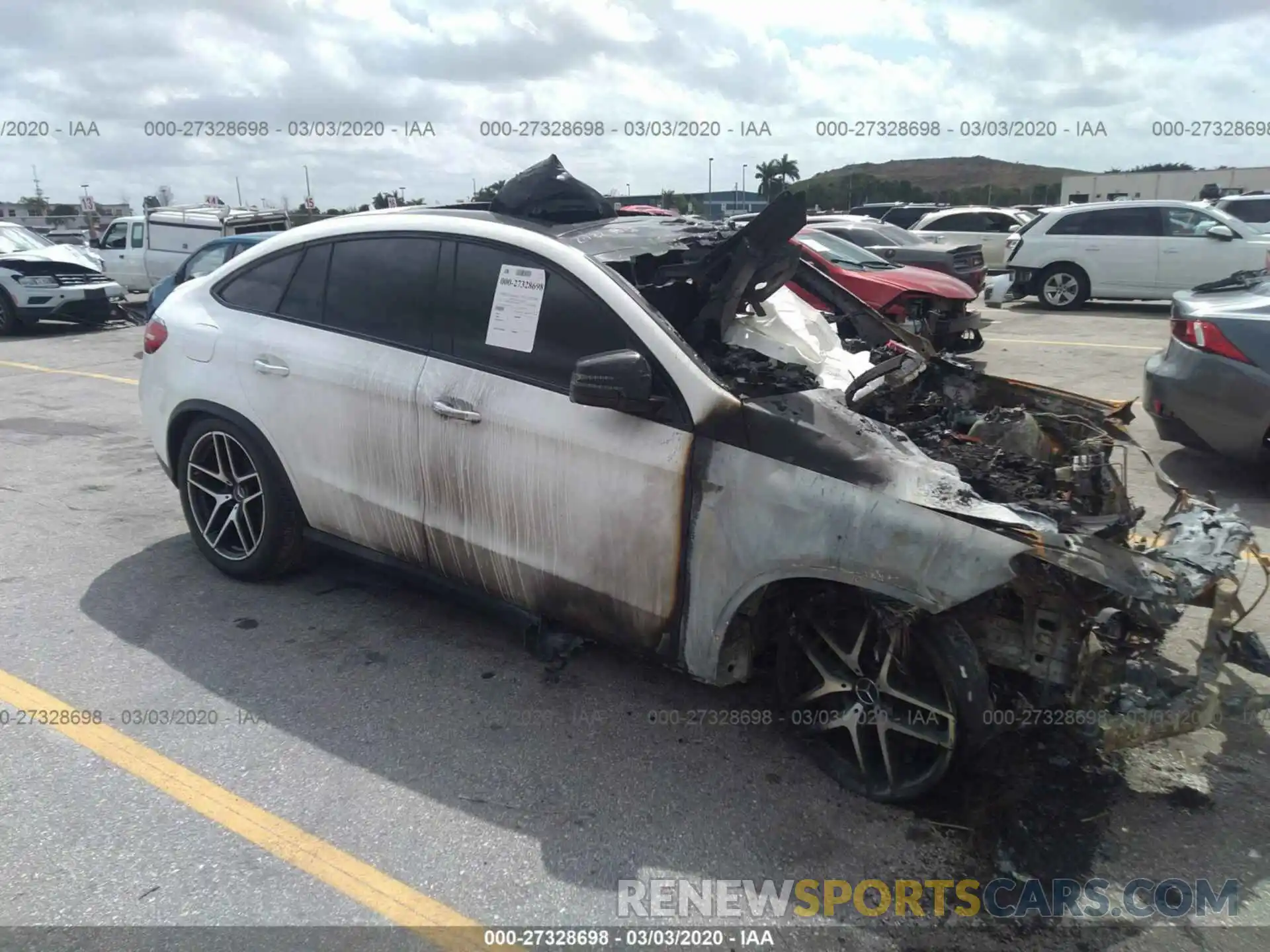 1 Photograph of a damaged car 4JGED6EB3KA143122 MERCEDES-BENZ GLE COUPE 2019