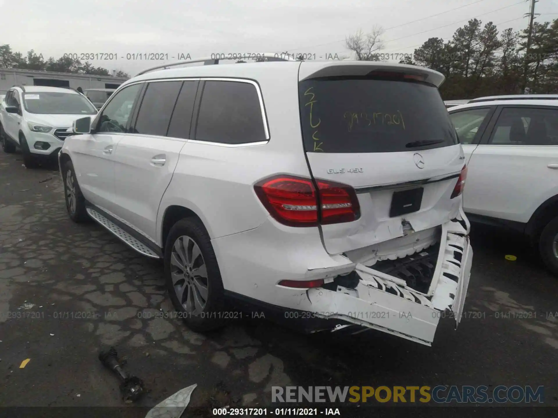 3 Фотография поврежденного автомобиля 4JGDF6EE0KB232236 MERCEDES-BENZ GLS 2019