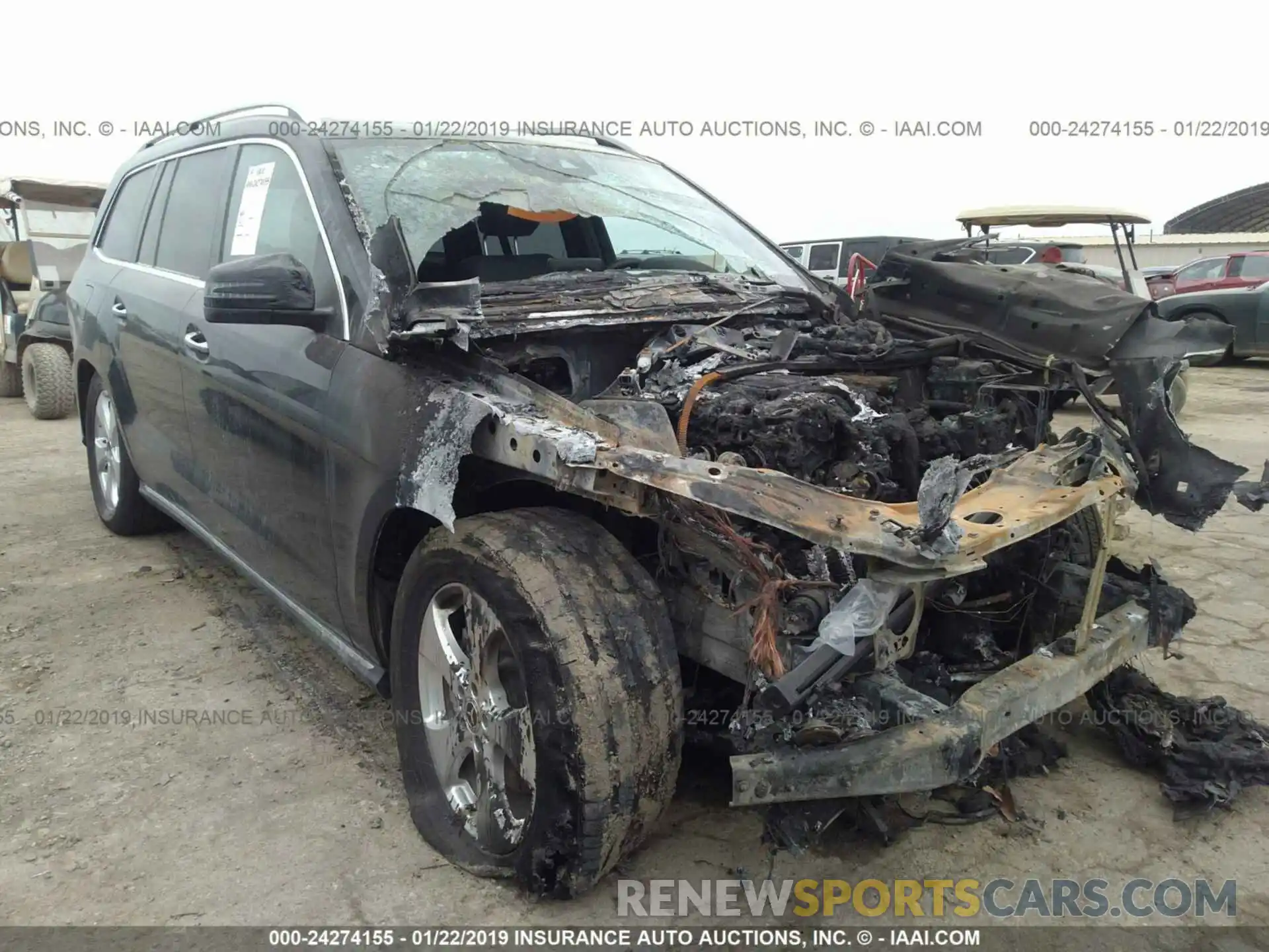 1 Photograph of a damaged car 4JGDF6EE4KB184398 MERCEDES-BENZ GLS 2019