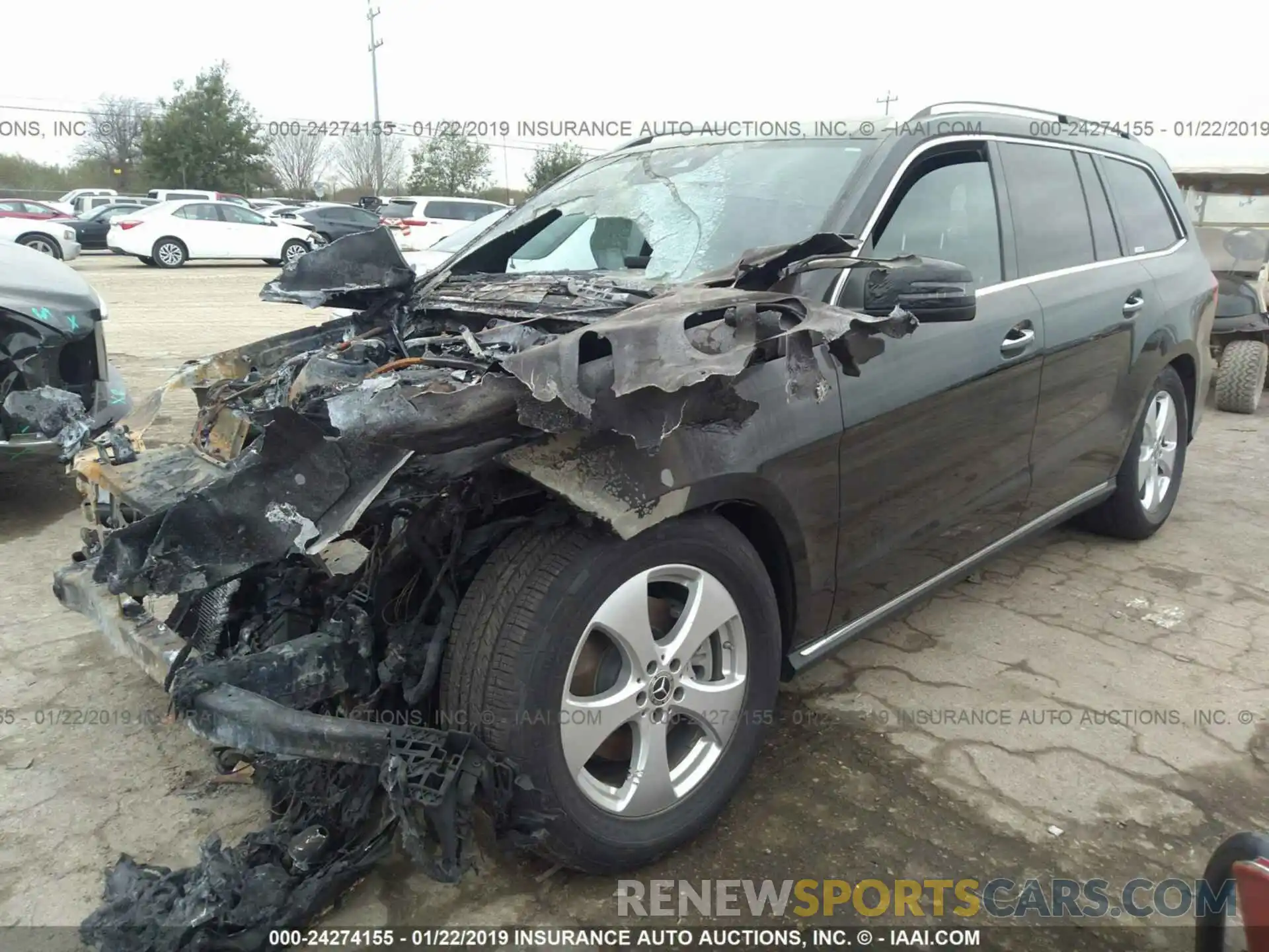 2 Photograph of a damaged car 4JGDF6EE4KB184398 MERCEDES-BENZ GLS 2019