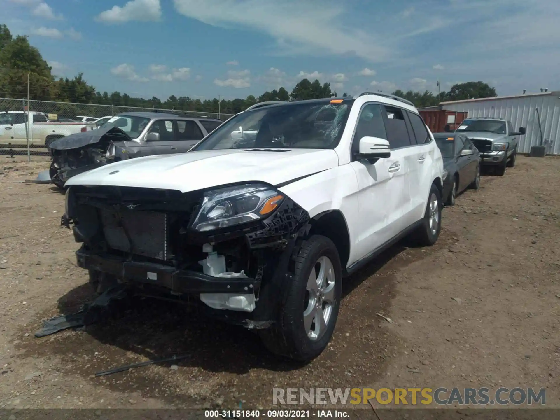 2 Photograph of a damaged car 4JGDF6EE6KB183141 MERCEDES-BENZ GLS 2019