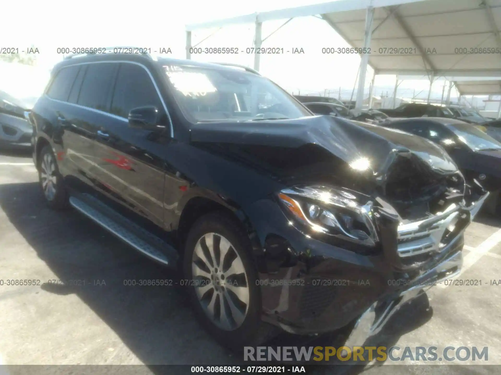 1 Photograph of a damaged car 4JGDF6EE7KB232248 MERCEDES-BENZ GLS 2019