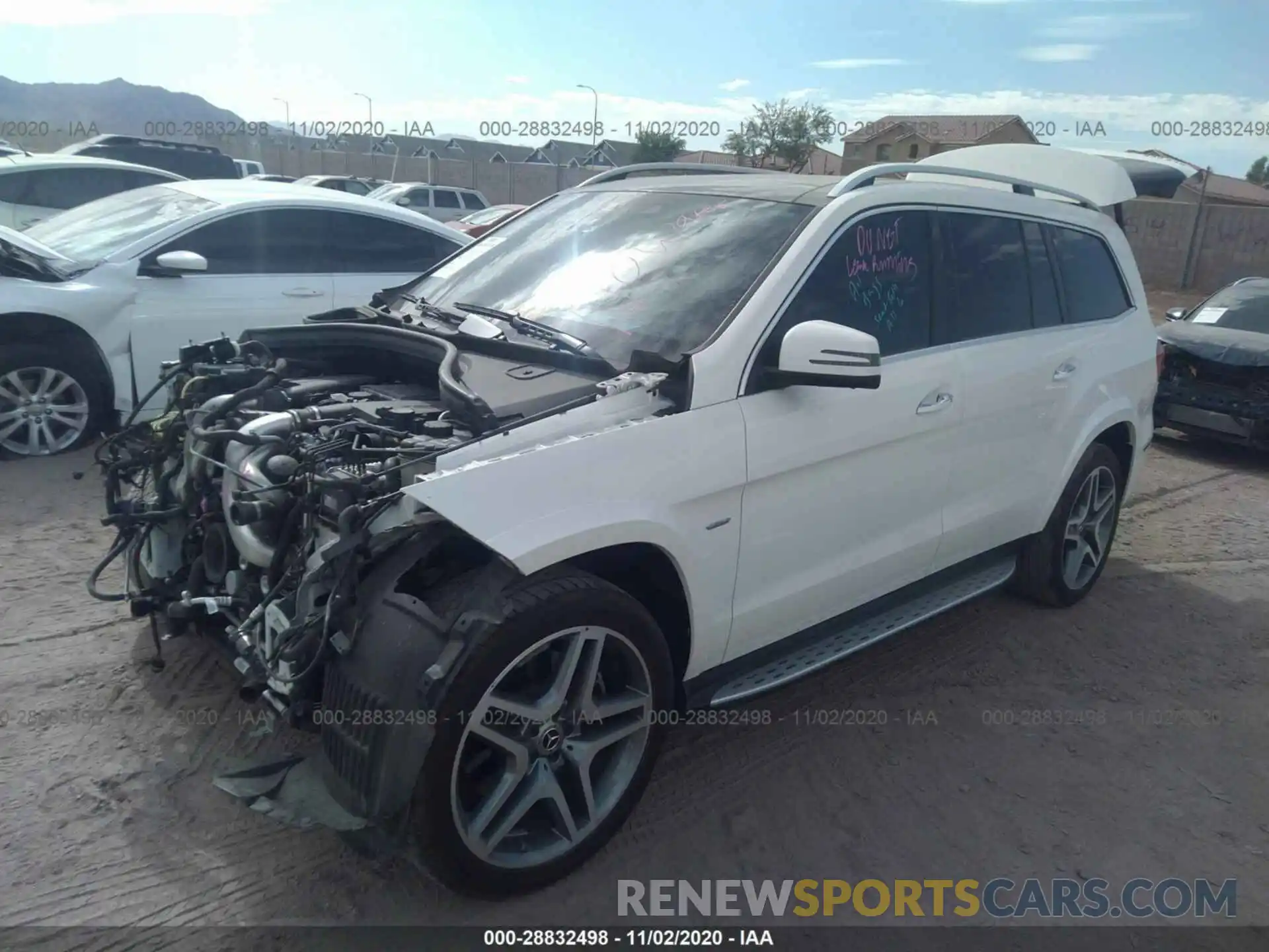 2 Photograph of a damaged car 4JGDF7DE3KB235042 MERCEDES-BENZ GLS 2019