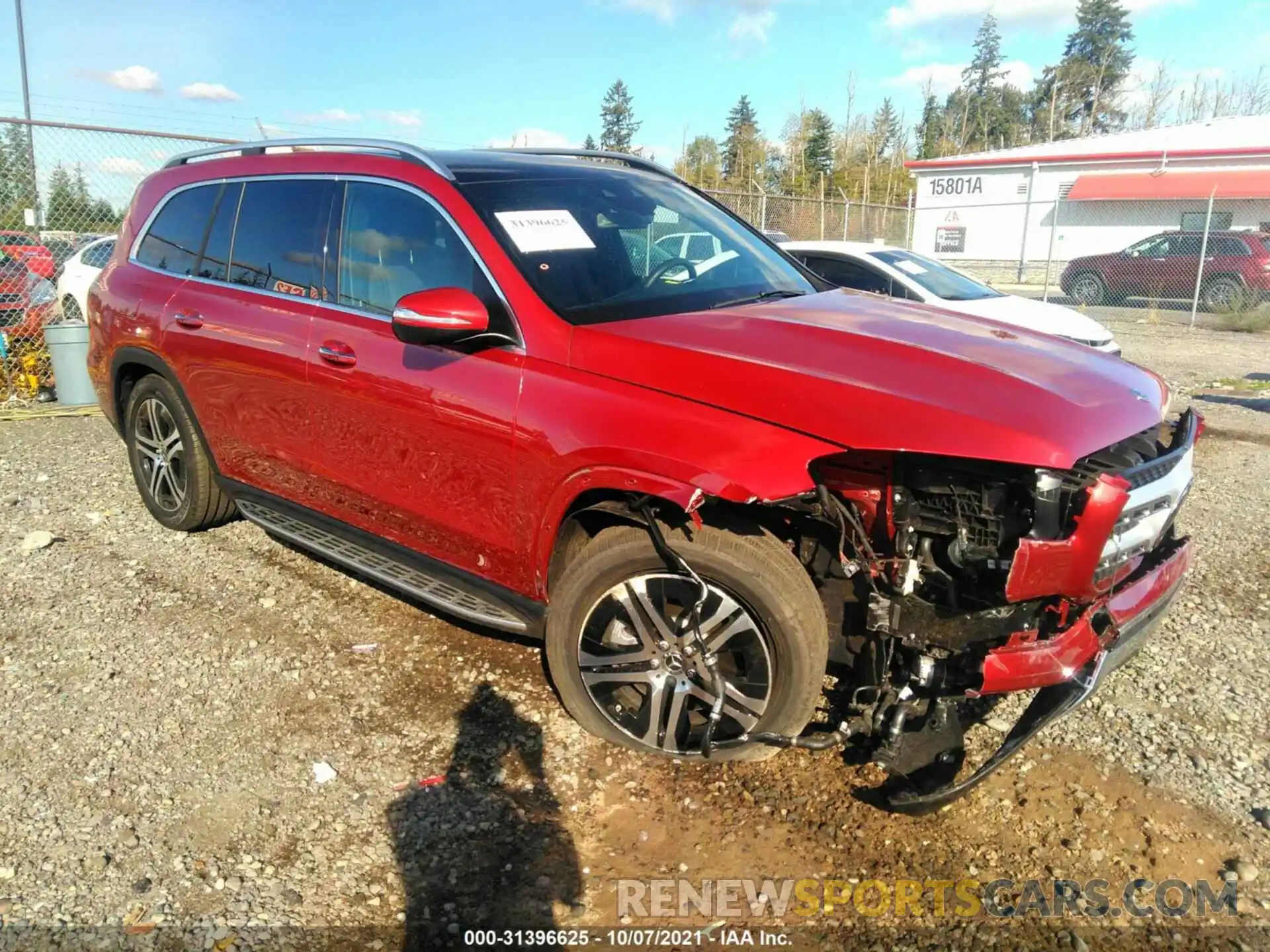 1 Photograph of a damaged car 4JGFF5KE3MA407417 MERCEDES-BENZ GLS 2021