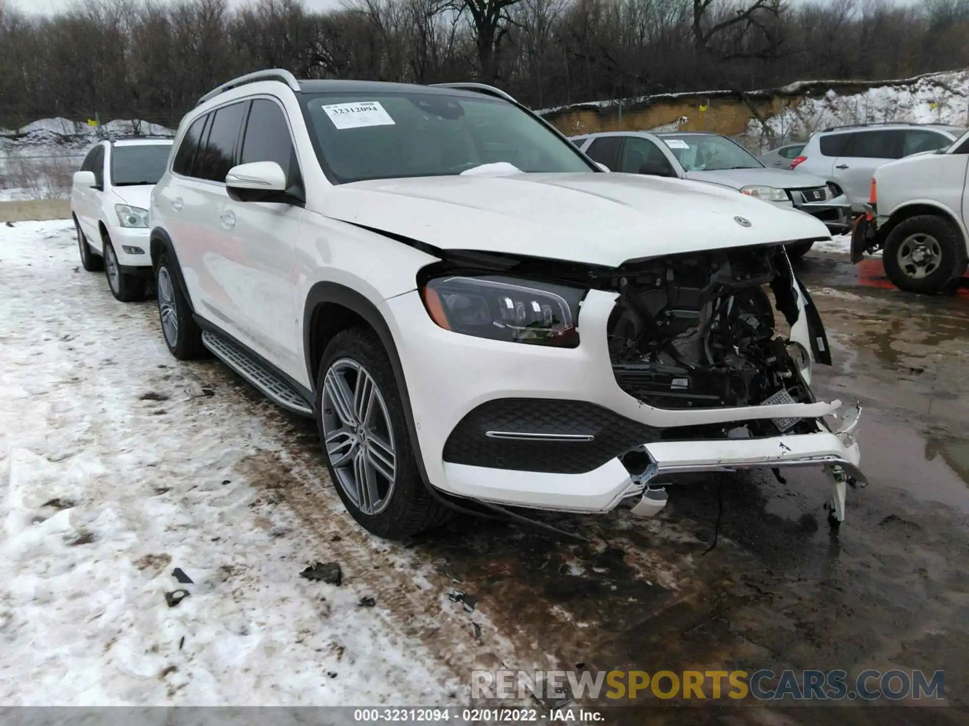 1 Photograph of a damaged car 4JGFF5KE4MA443469 MERCEDES-BENZ GLS 2021