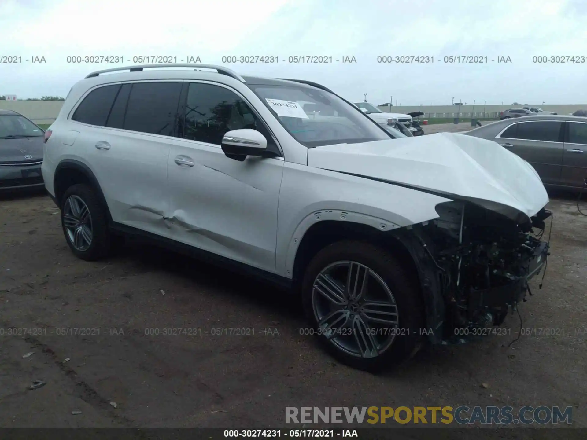 1 Photograph of a damaged car 4JGFF5KE8MA421538 MERCEDES-BENZ GLS 2021