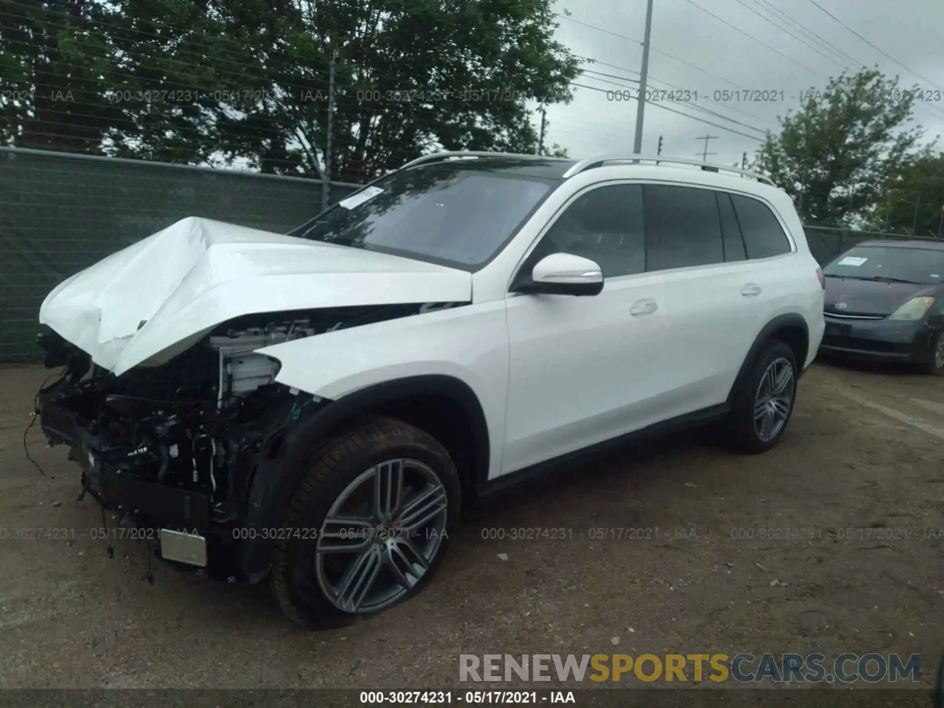 2 Photograph of a damaged car 4JGFF5KE8MA421538 MERCEDES-BENZ GLS 2021