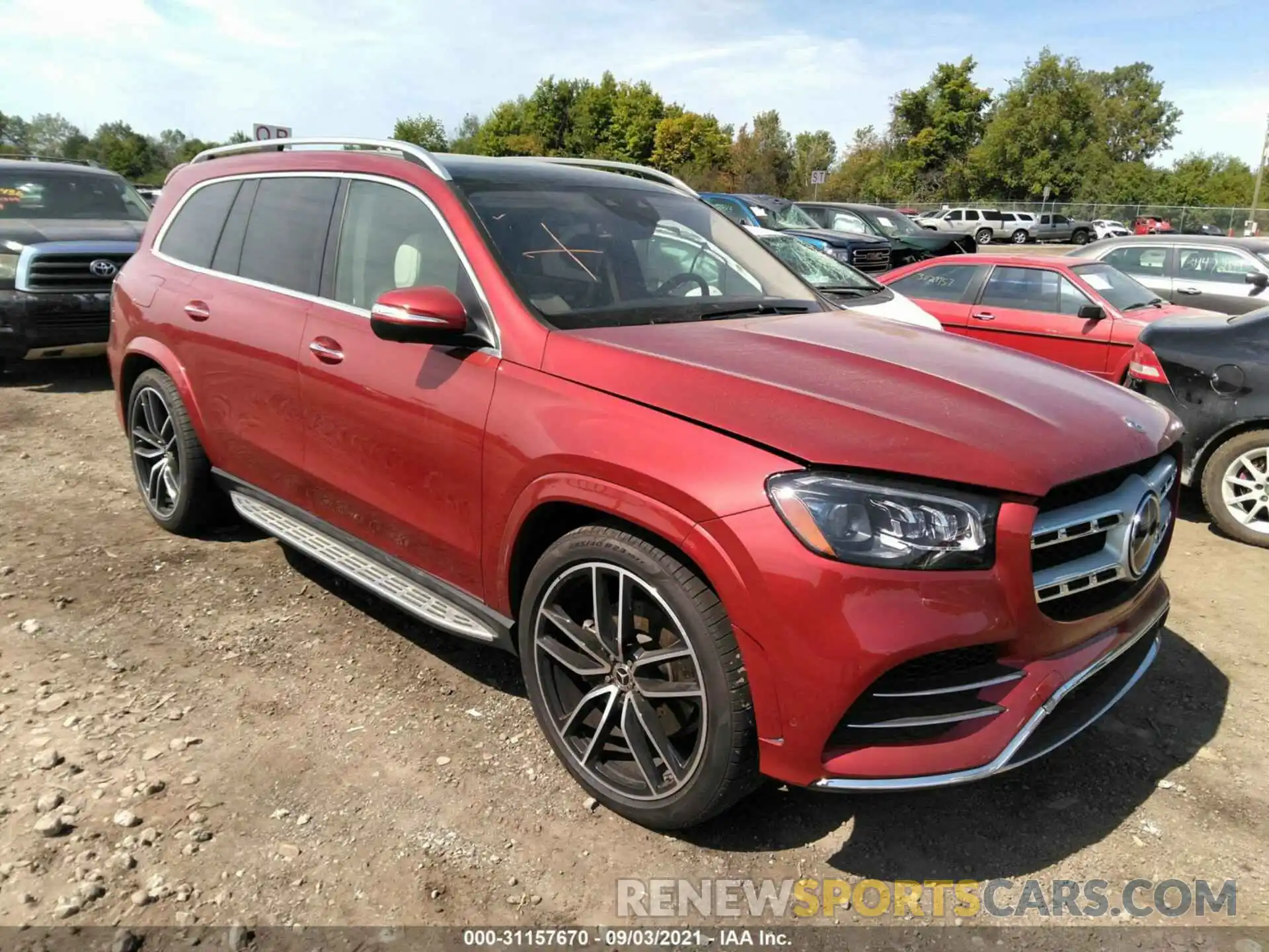 1 Photograph of a damaged car 4JGFF8GE9MA424507 MERCEDES-BENZ GLS 2021