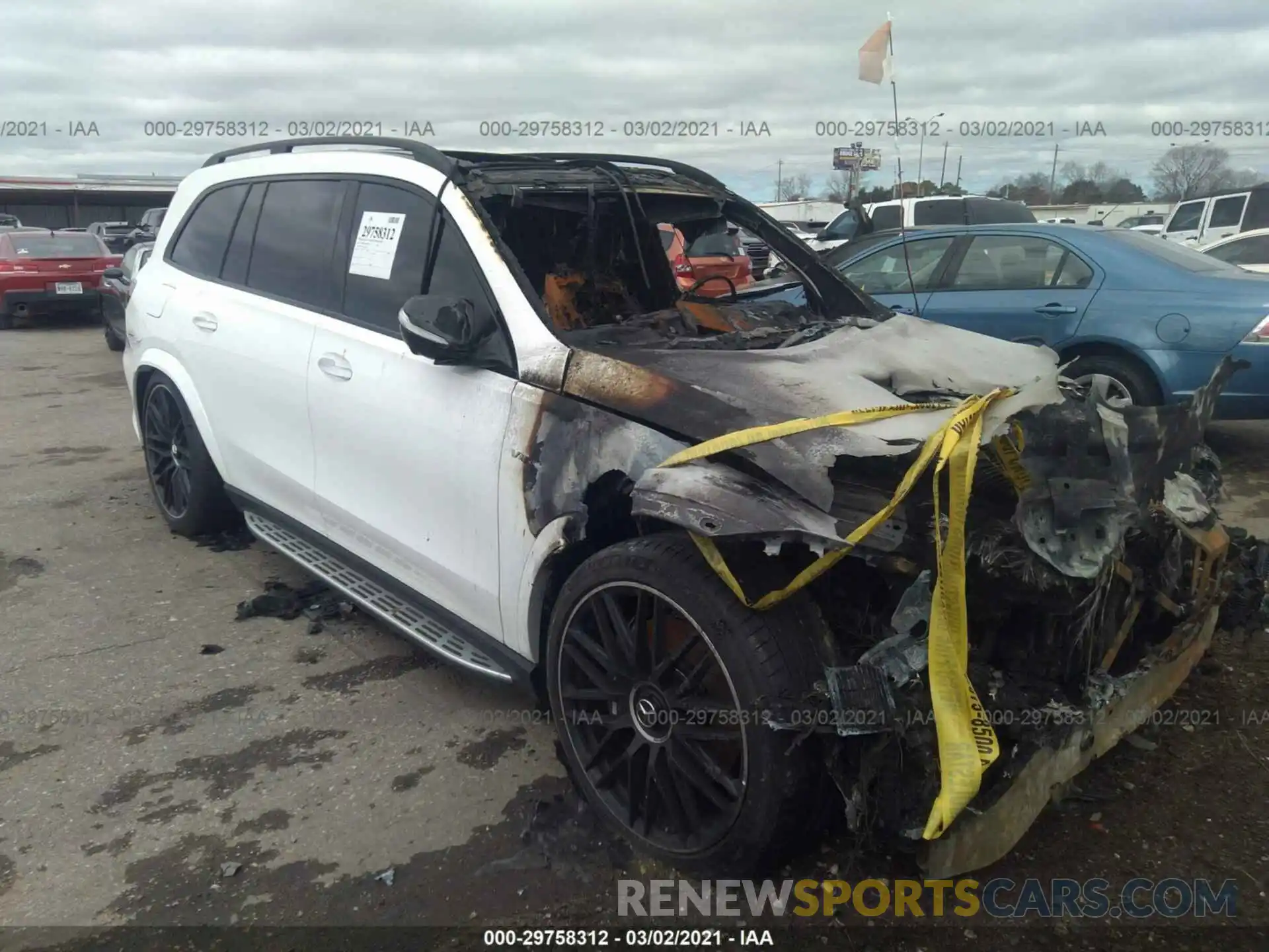 1 Photograph of a damaged car 4JGFF8KE1MA323422 MERCEDES-BENZ GLS 2021
