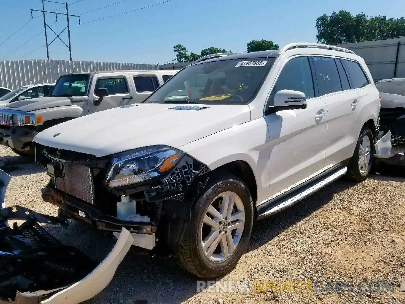 2 Photograph of a damaged car 4JGDF6EE8KB224434 MERCEDES-BENZ GLS 450 4M 2019