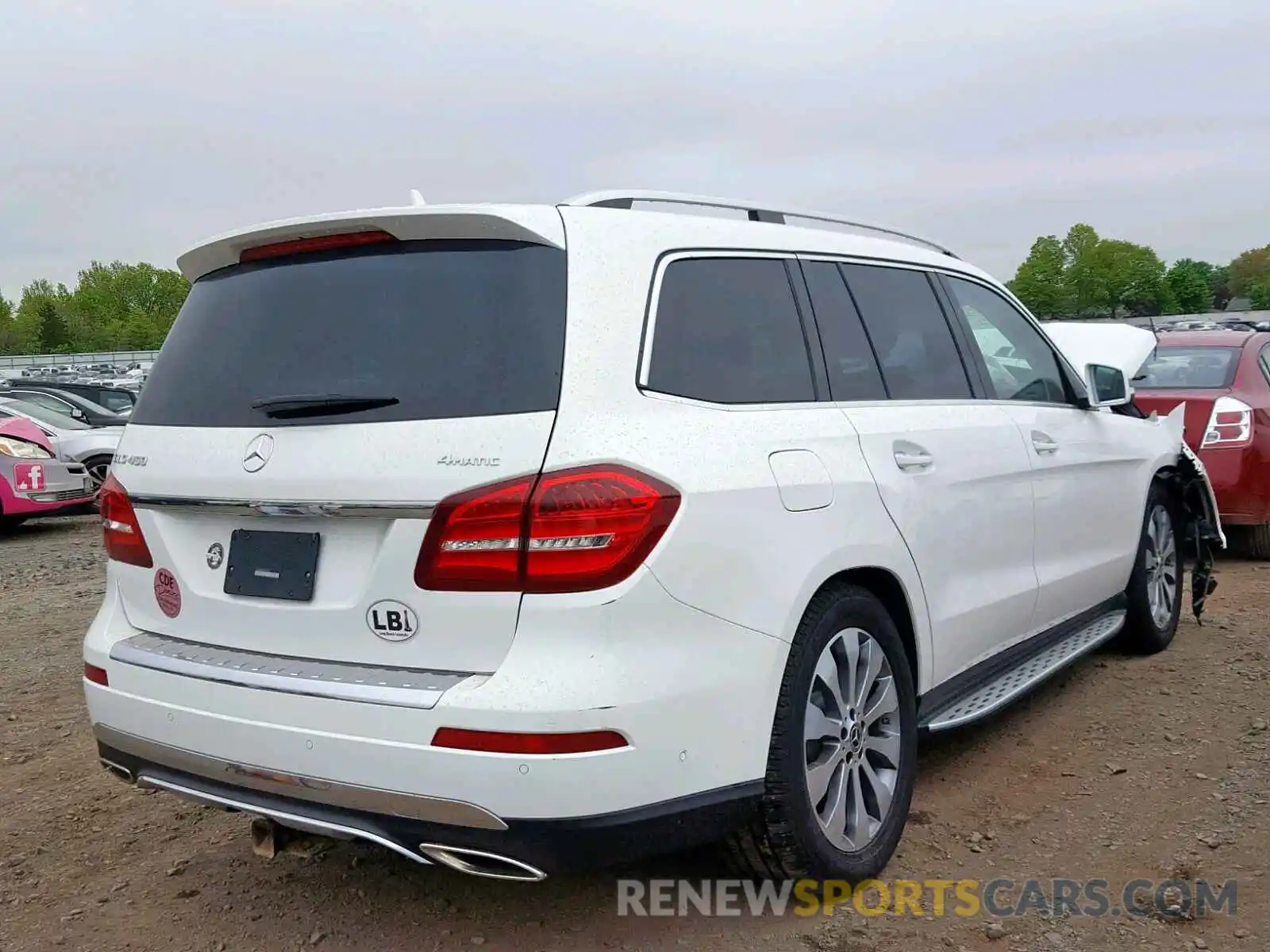 4 Фотография поврежденного автомобиля 4JGDF6EEXKB183563 MERCEDES-BENZ GLS 450 4M 2019