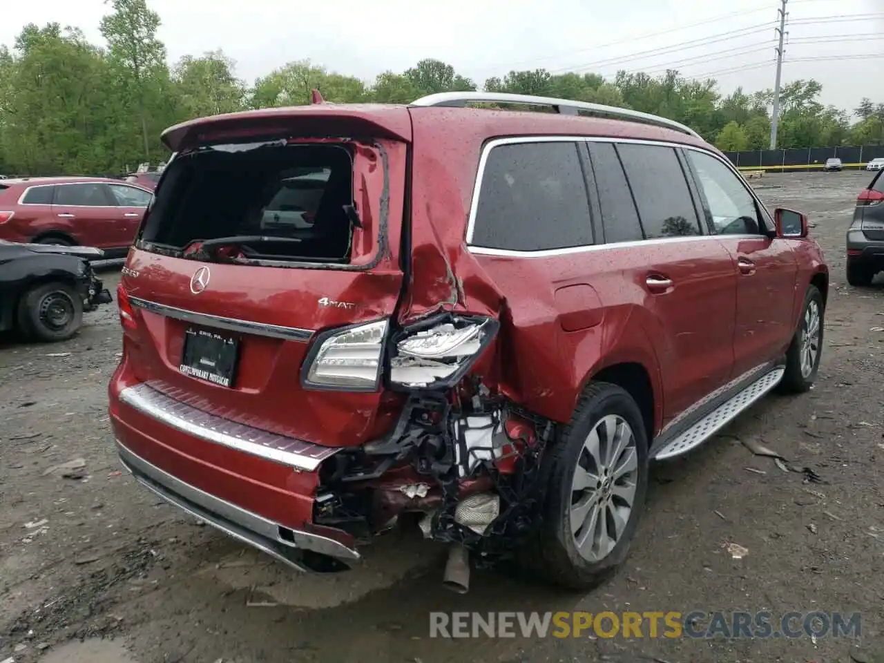 4 Photograph of a damaged car 4JGDF6EE0KB235380 MERCEDES-BENZ GLS-CLASS 2019