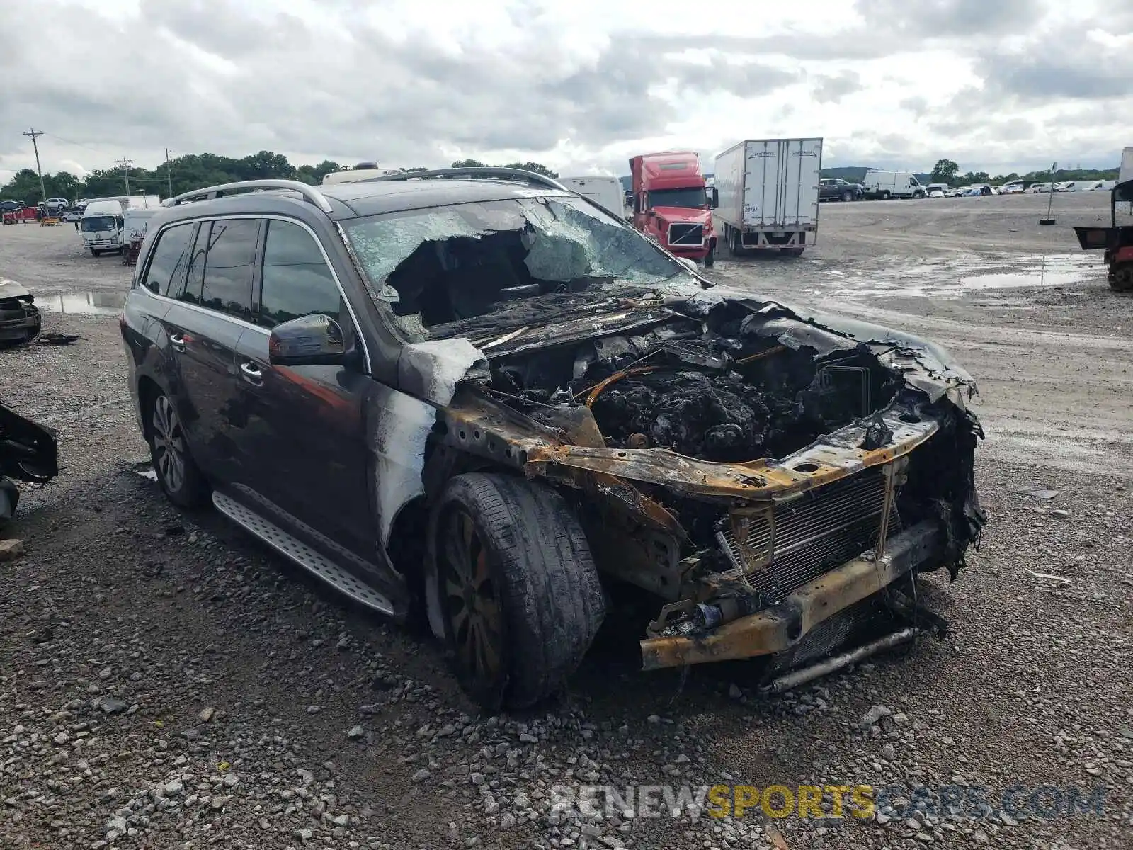 1 Photograph of a damaged car 4JGDF6EE3KB233252 MERCEDES-BENZ GLS-CLASS 2019