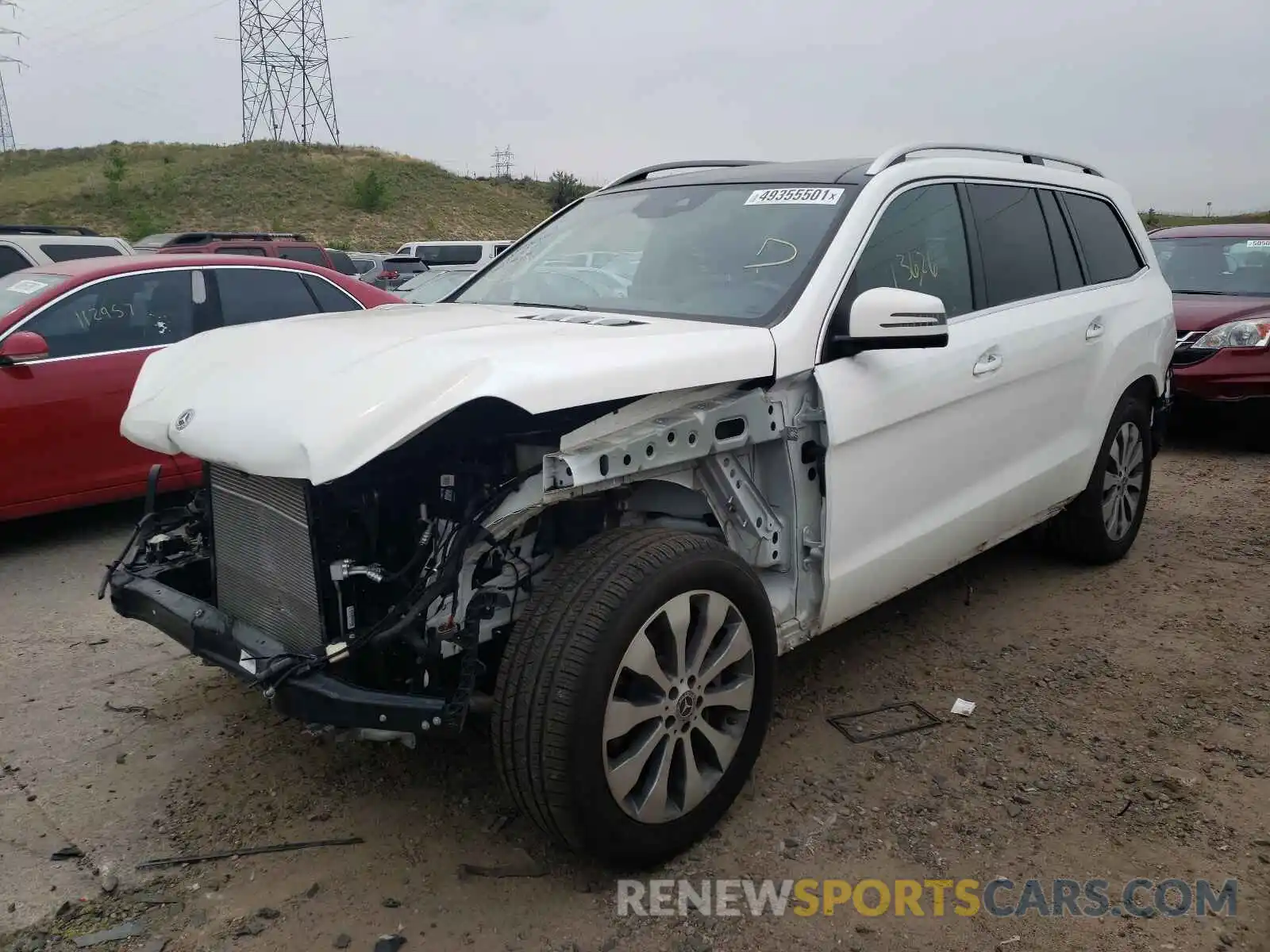 2 Photograph of a damaged car 4JGDF6EE4KB228108 MERCEDES-BENZ GLS-CLASS 2019