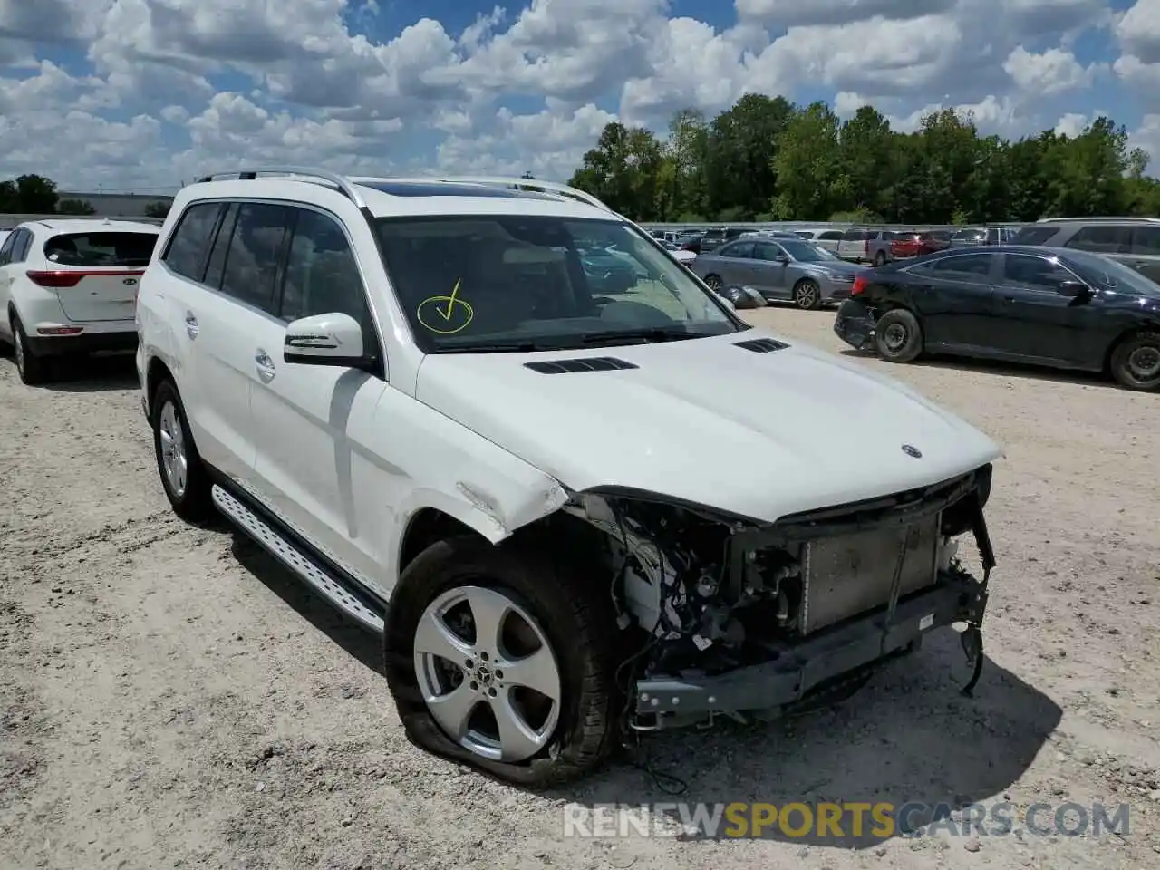 1 Photograph of a damaged car 4JGDF6EE4KB230571 MERCEDES-BENZ GLS-CLASS 2019