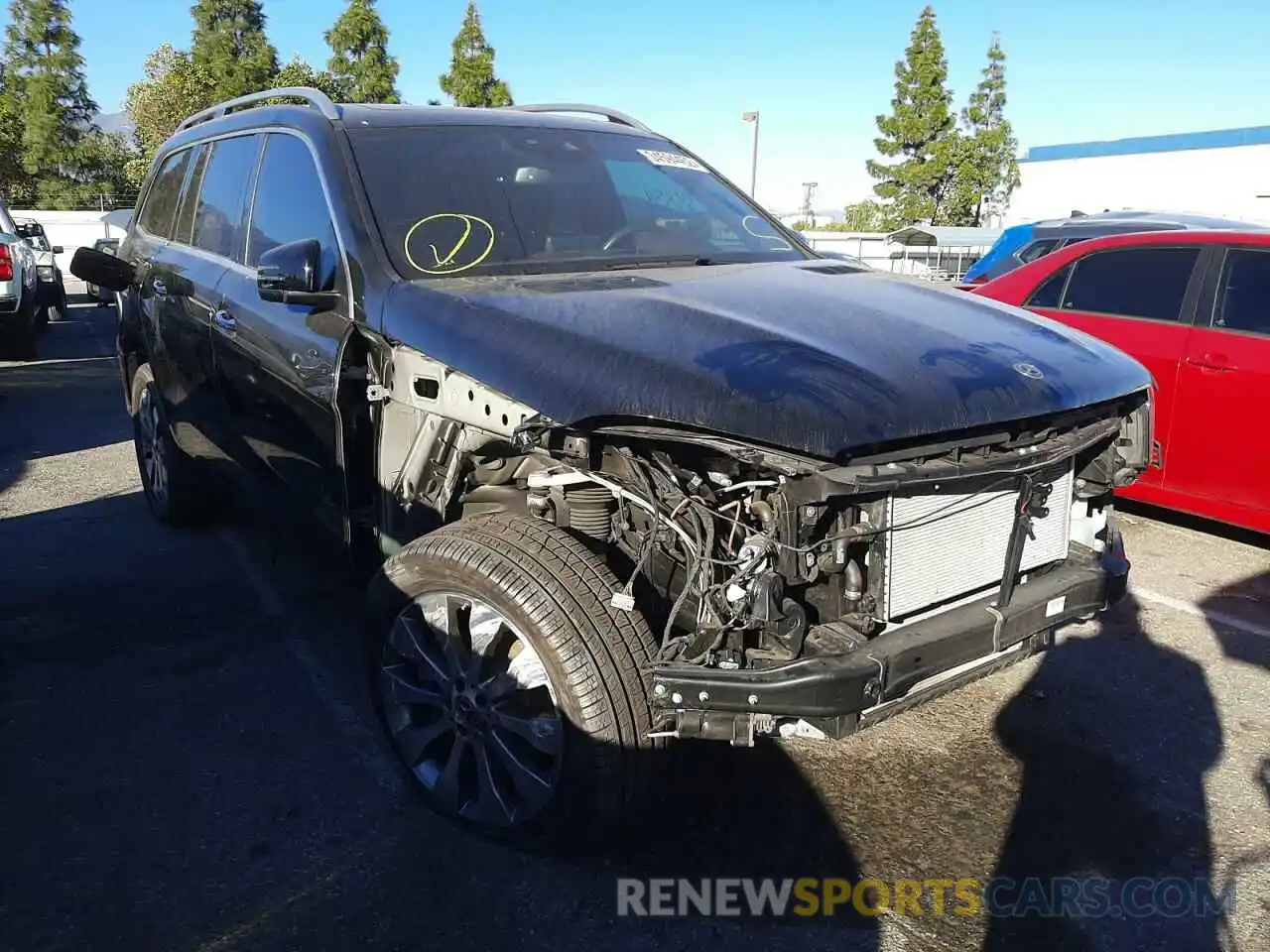 1 Photograph of a damaged car 4JGDF6EE4KB235091 MERCEDES-BENZ GLS-CLASS 2019