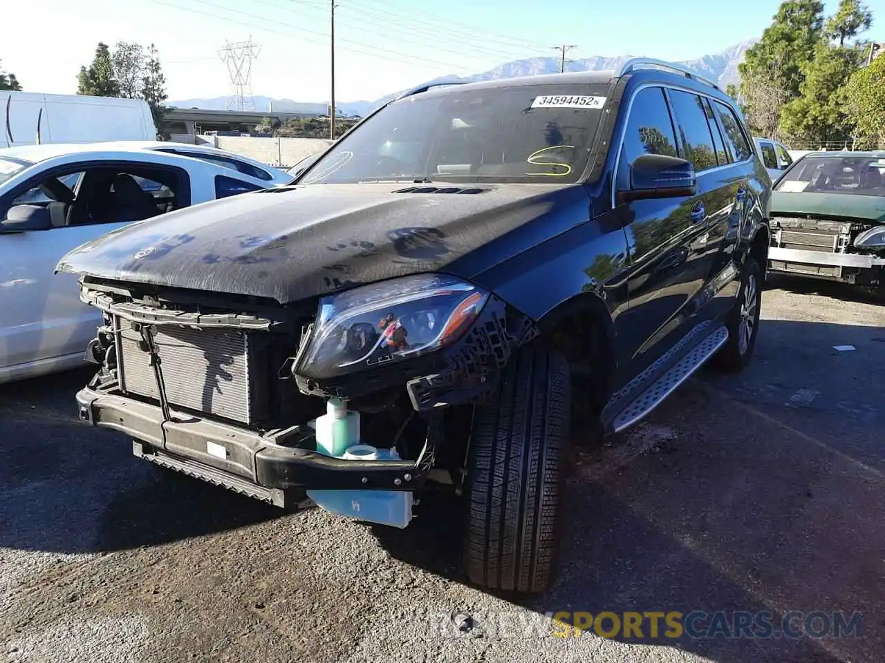 2 Photograph of a damaged car 4JGDF6EE4KB235091 MERCEDES-BENZ GLS-CLASS 2019