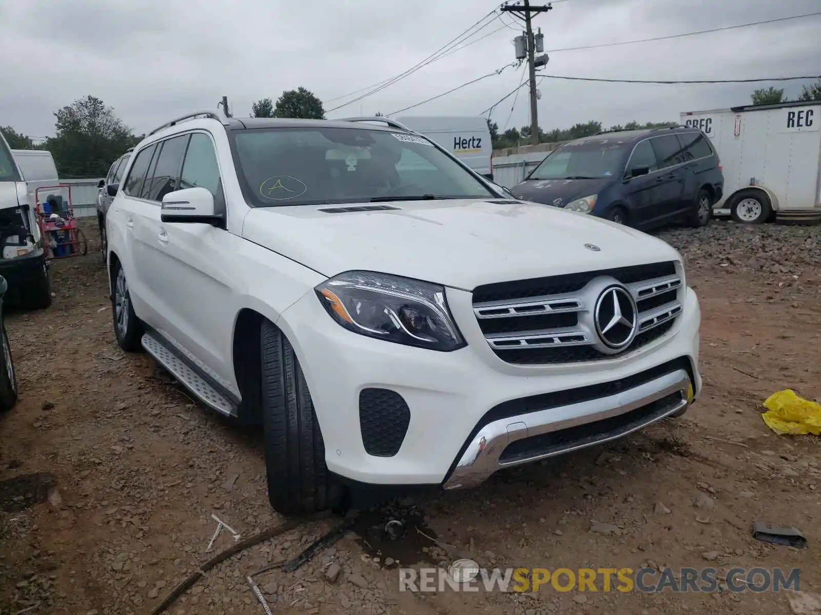 1 Photograph of a damaged car 4JGDF6EE5KB236475 MERCEDES-BENZ GLS-CLASS 2019