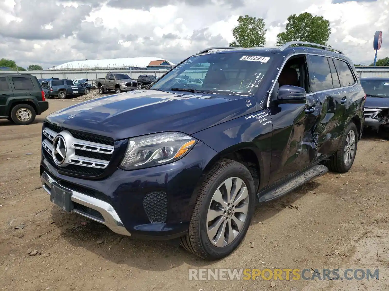 2 Photograph of a damaged car 4JGDF6EE8KB199499 MERCEDES-BENZ GLS-CLASS 2019