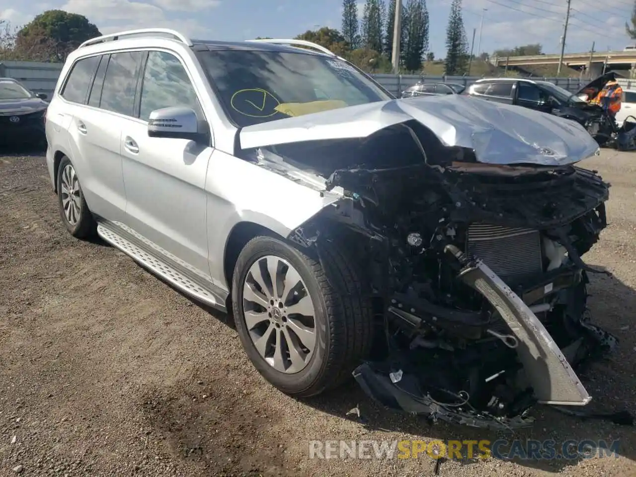 1 Photograph of a damaged car 4JGDF6EE8KB236731 MERCEDES-BENZ GLS-CLASS 2019