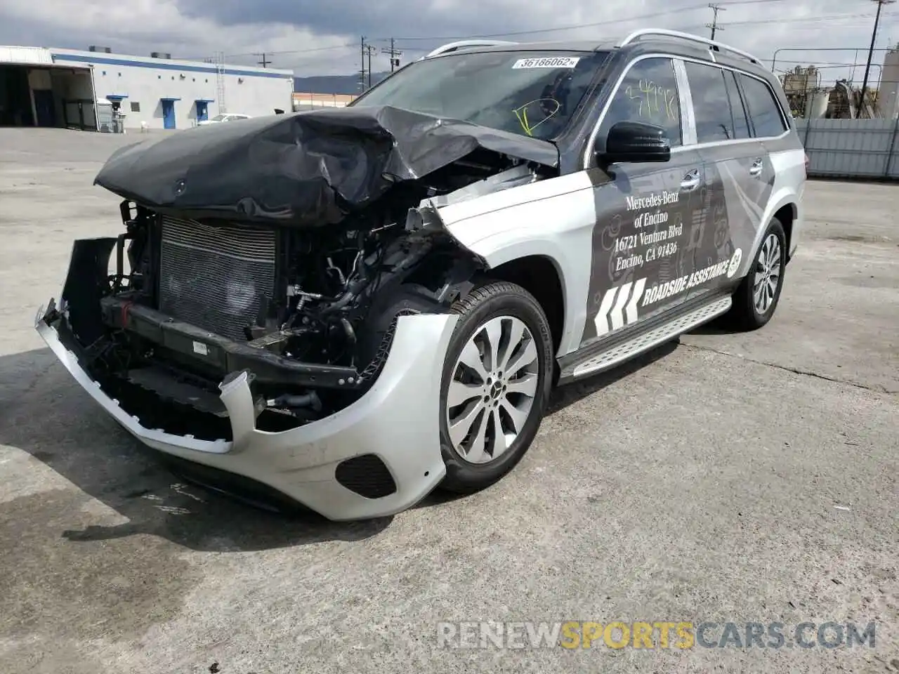 2 Photograph of a damaged car 4JGDF6EE8KB238401 MERCEDES-BENZ GLS-CLASS 2019