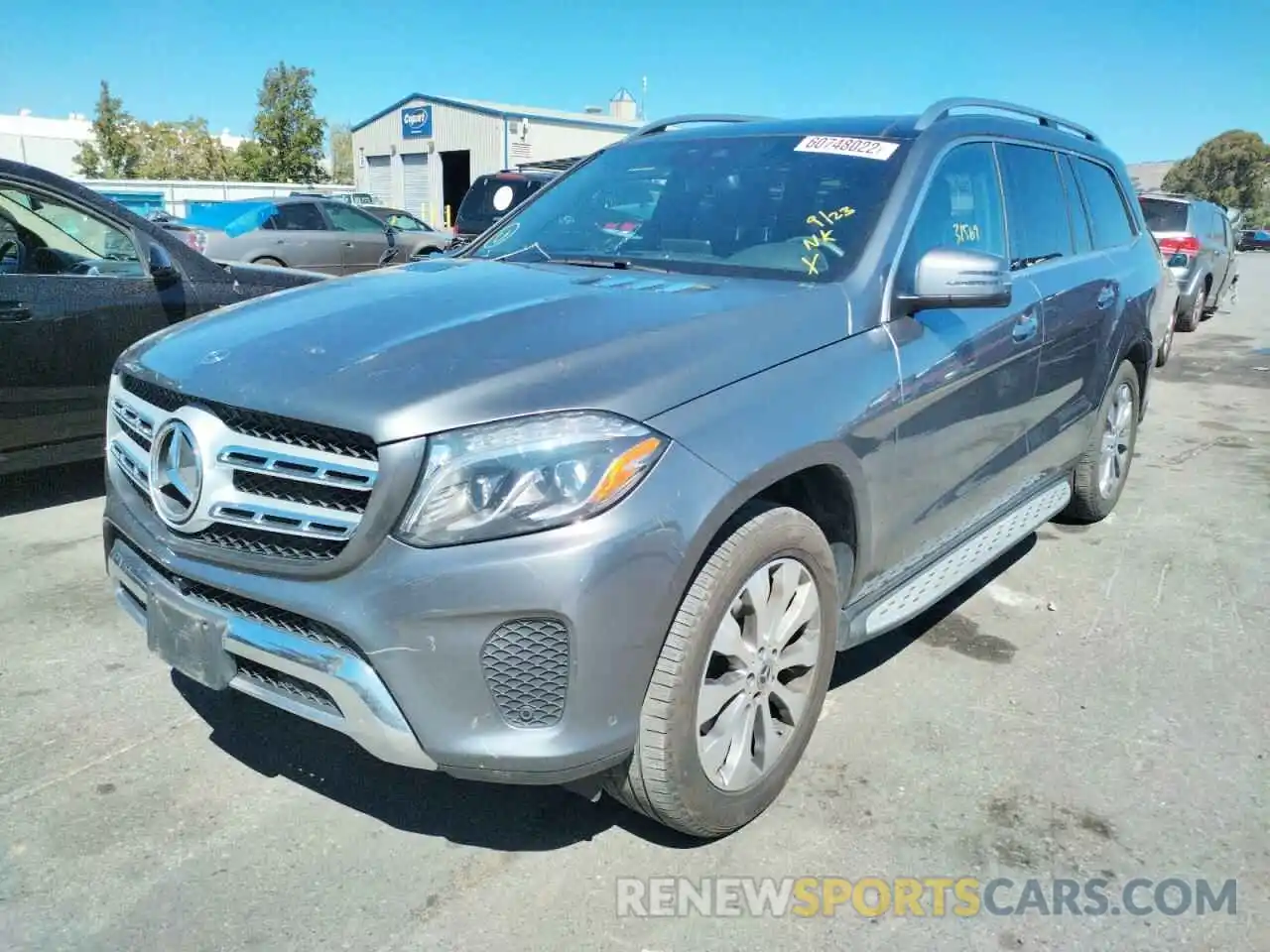 2 Photograph of a damaged car 4JGDF6EE8KB238589 MERCEDES-BENZ GLS-CLASS 2019