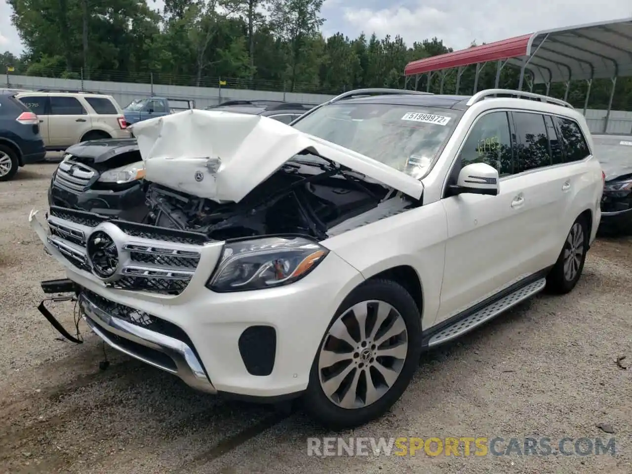 2 Photograph of a damaged car 4JGDF6EEXKB192926 MERCEDES-BENZ GLS-CLASS 2019