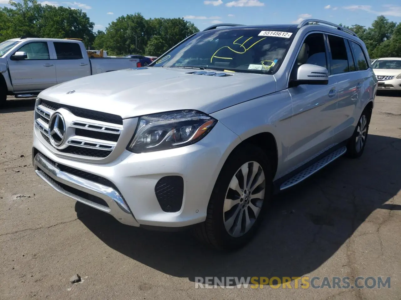 2 Photograph of a damaged car 4JGDF6EEXKB198225 MERCEDES-BENZ GLS-CLASS 2019