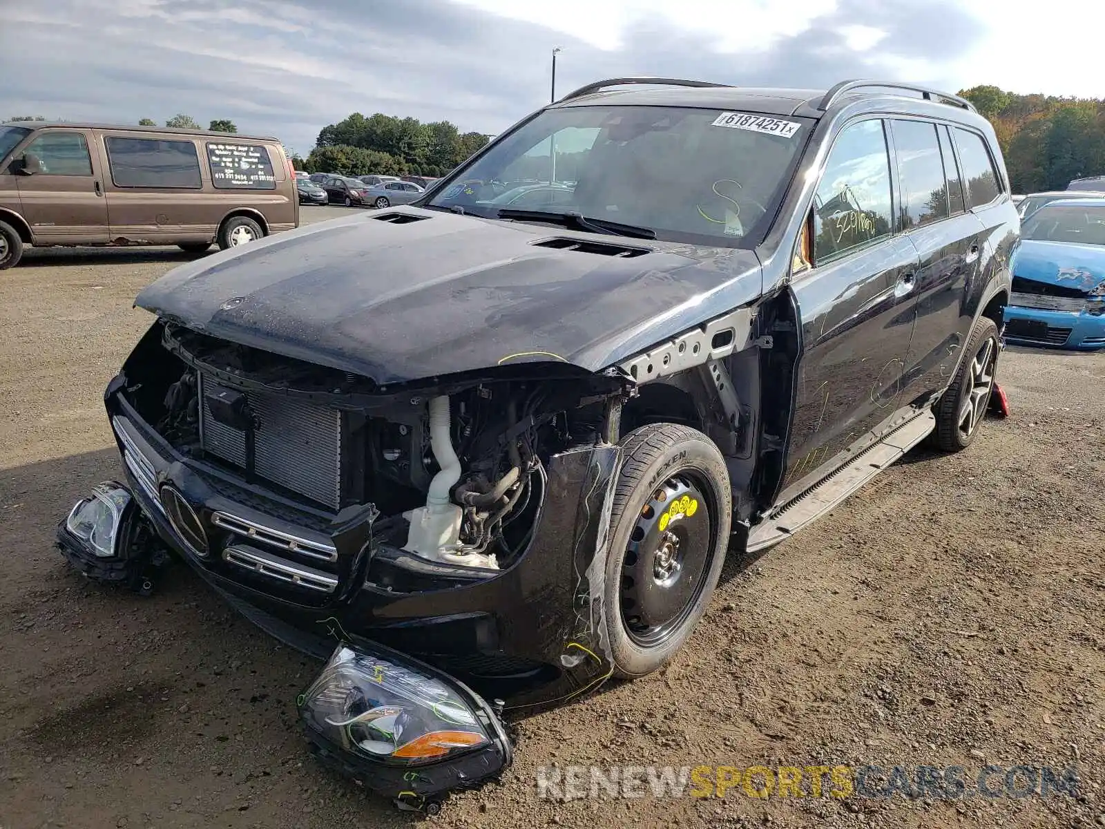 2 Photograph of a damaged car 4JGDF7DE0KB223883 MERCEDES-BENZ GLS-CLASS 2019