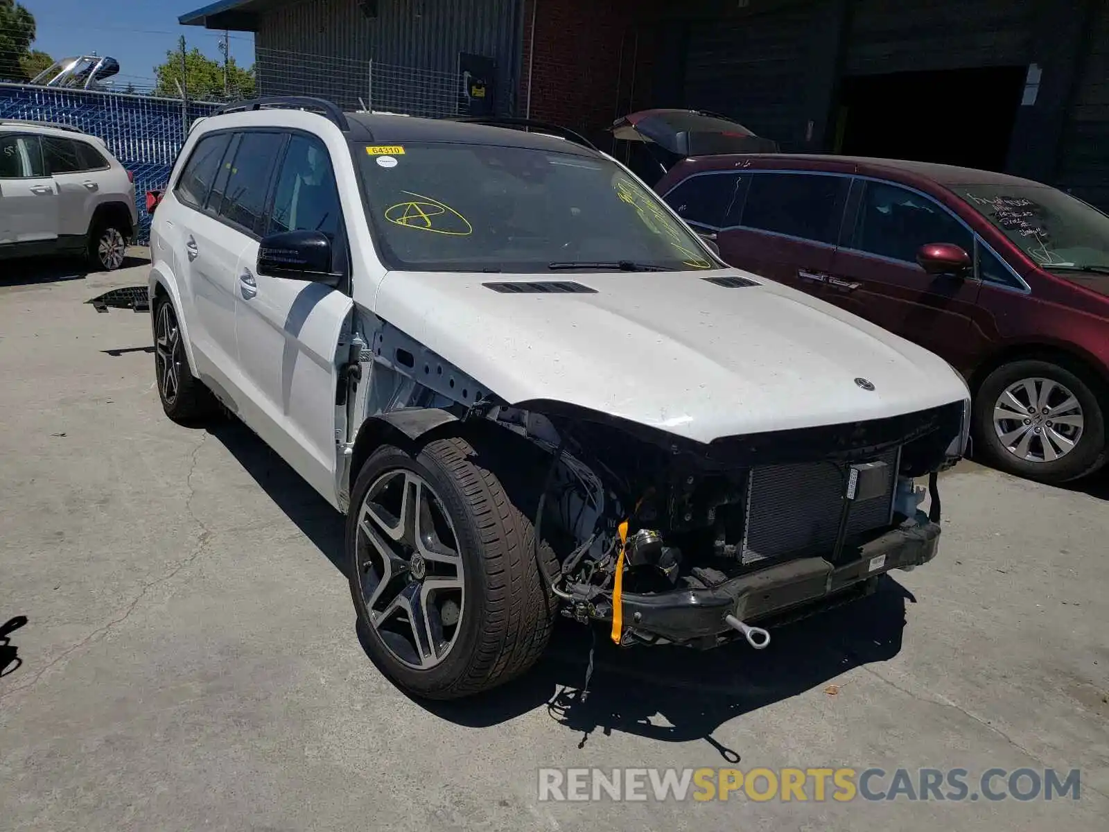 1 Photograph of a damaged car 4JGDF7DE9KB208556 MERCEDES-BENZ GLS-CLASS 2019