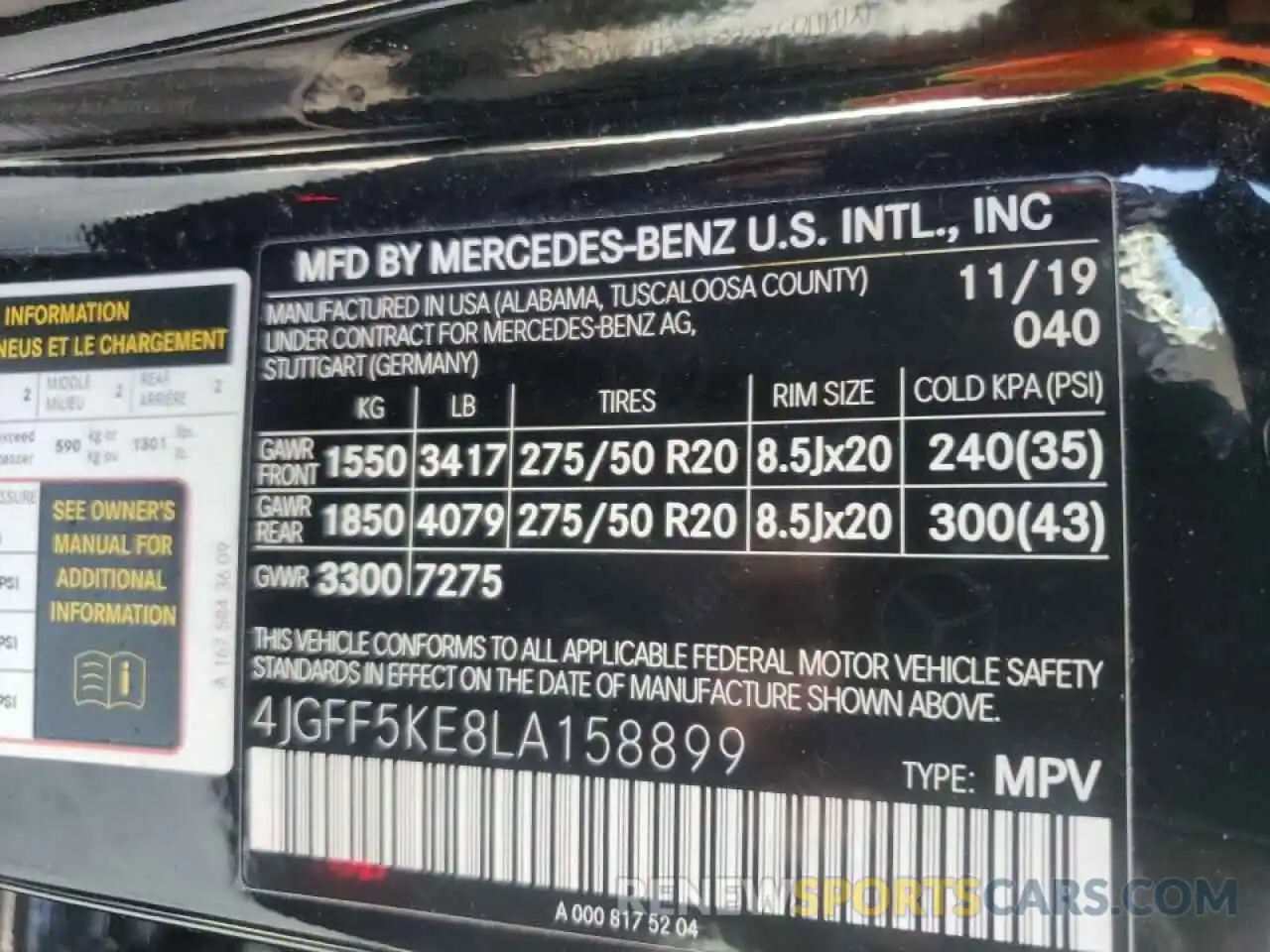 10 Фотография поврежденного автомобиля 4JGFF5KE8LA158899 MERCEDES-BENZ GLS-CLASS 2020