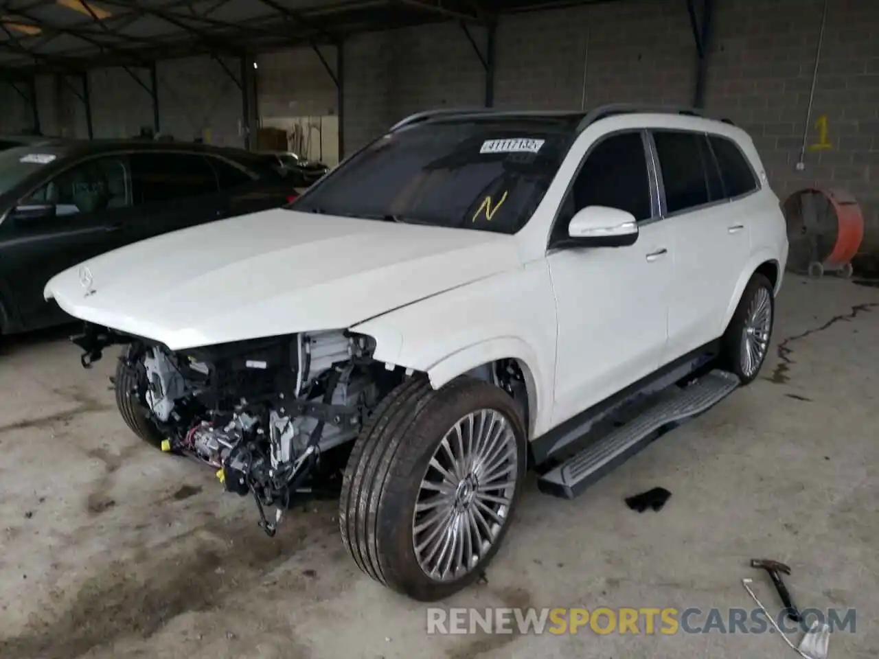 2 Photograph of a damaged car 4JGFF8HB4MA390559 MERCEDES-BENZ GLS-CLASS 2021