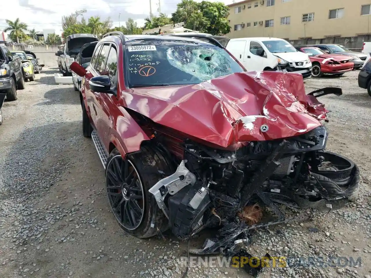 1 Photograph of a damaged car 4JGFF8KE0MA360705 MERCEDES-BENZ GLS-CLASS 2021