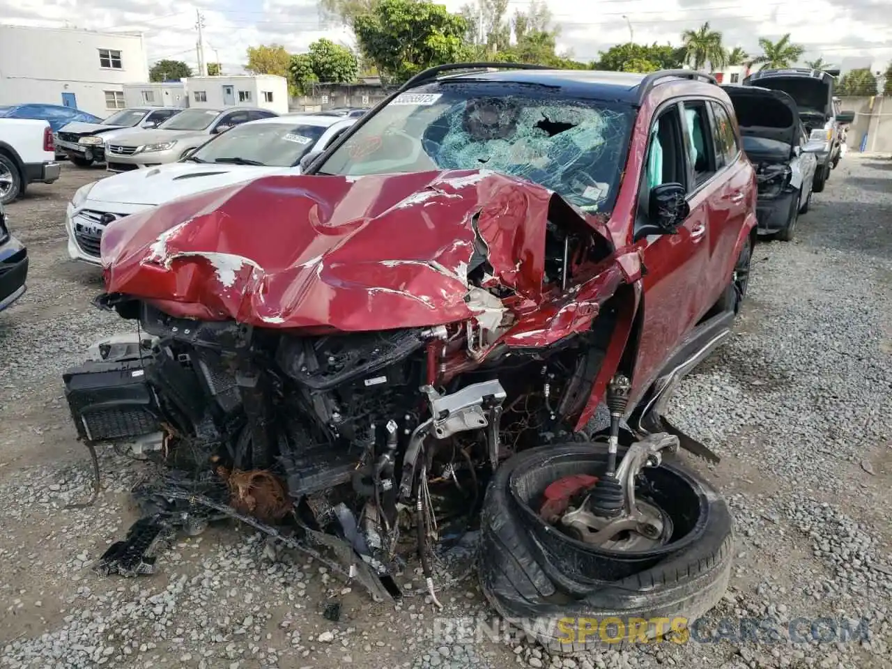 2 Photograph of a damaged car 4JGFF8KE0MA360705 MERCEDES-BENZ GLS-CLASS 2021