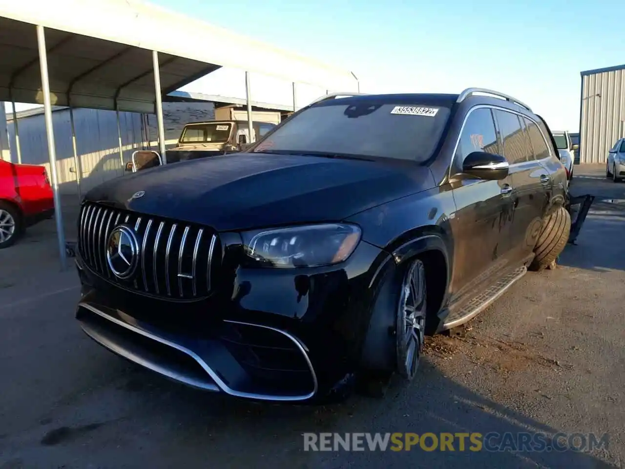 2 Photograph of a damaged car 4JGFF8KE8MA553698 MERCEDES-BENZ GLS-CLASS 2021